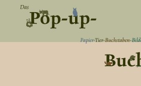 Pop-up-Papier-Tier-Buchstaben-Bilder-Buch